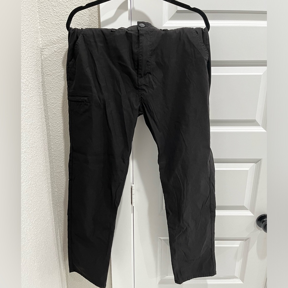 Black work pant/srcub like pants. size 33. loose fit